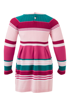 Kids Knitted Striped Dress